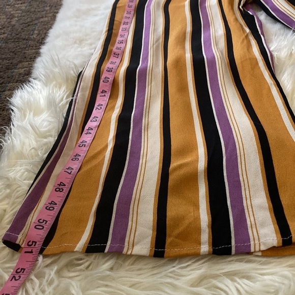 Honey Punch Striped  purple and gold Romper -Size S - Picture 5 of 10